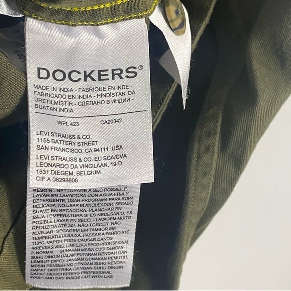 DOCKERS Men's Military Shirt Jacket - Picture 11 of 12